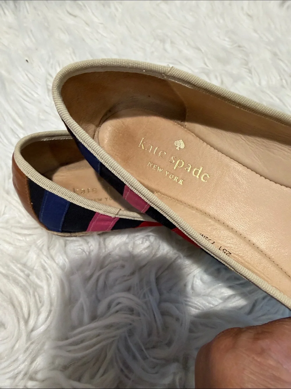 Kate Spade New York Multicolor Striped Espadrille Flats size 7.5